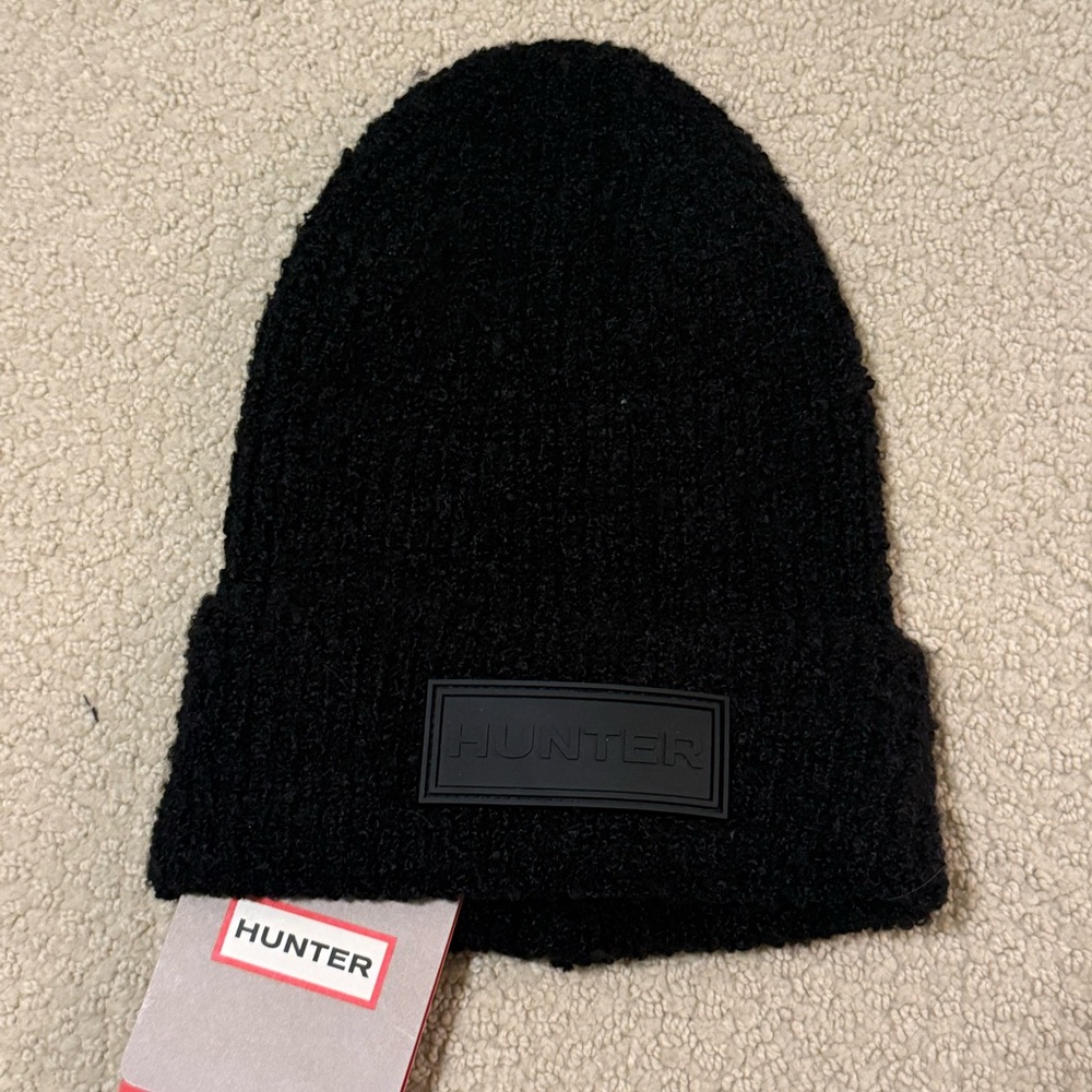 Hunter Classic Black Knit Beanie